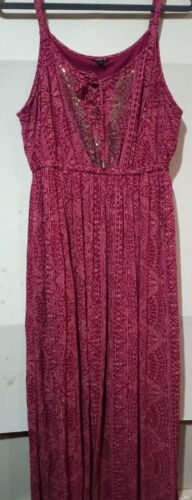 Torrid Maxi abito da donna taglia 1 o 14/16 EUC bohémien - Foto 5 di 8