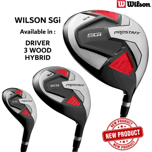 MENS GOLF DRIVER MENS GOLF CLUBS WILSON SGi DRIVER, 3 WOOD OR HYBRID