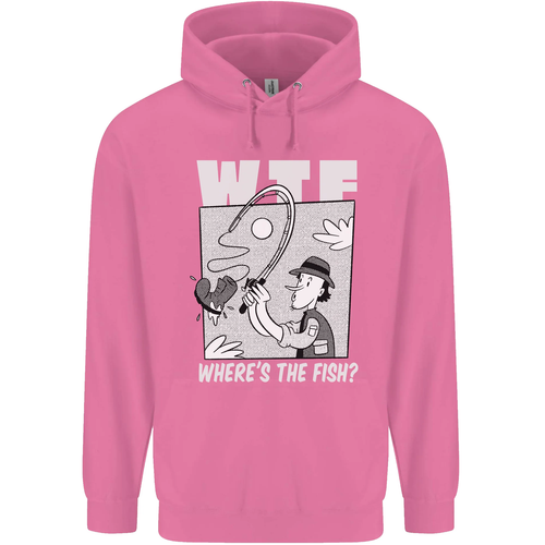 Wheres the Fish WTF Funny Fishing Fisherman Childrens Kids Hoodie - Picture 63 of 74