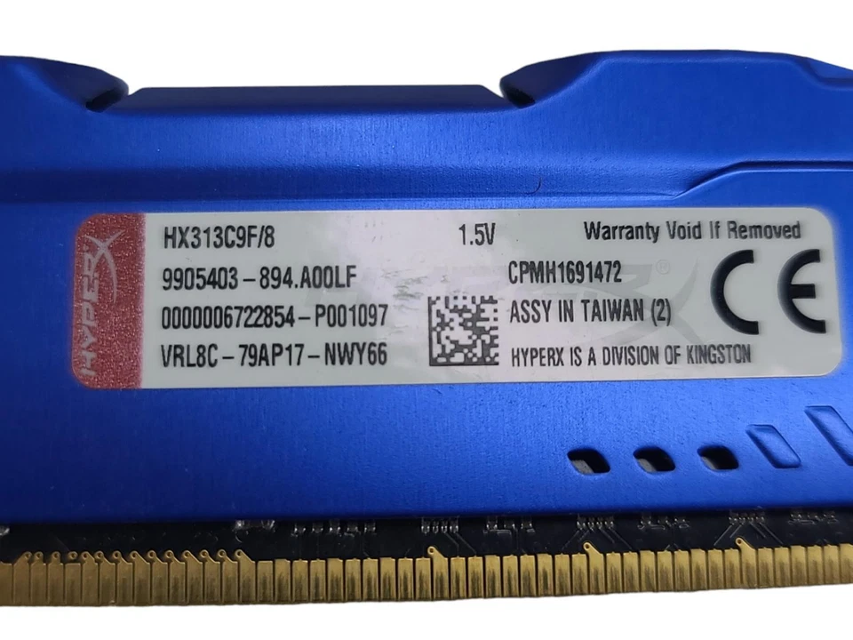 LOT OF 2 HYPERX FURY HX313C9F/8 1.5V - Image 3 of 4