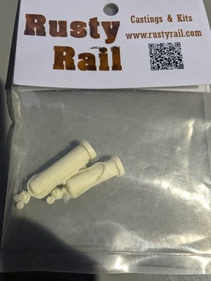 Rusty Rails HO Scale Helium Tanks Resin Kit