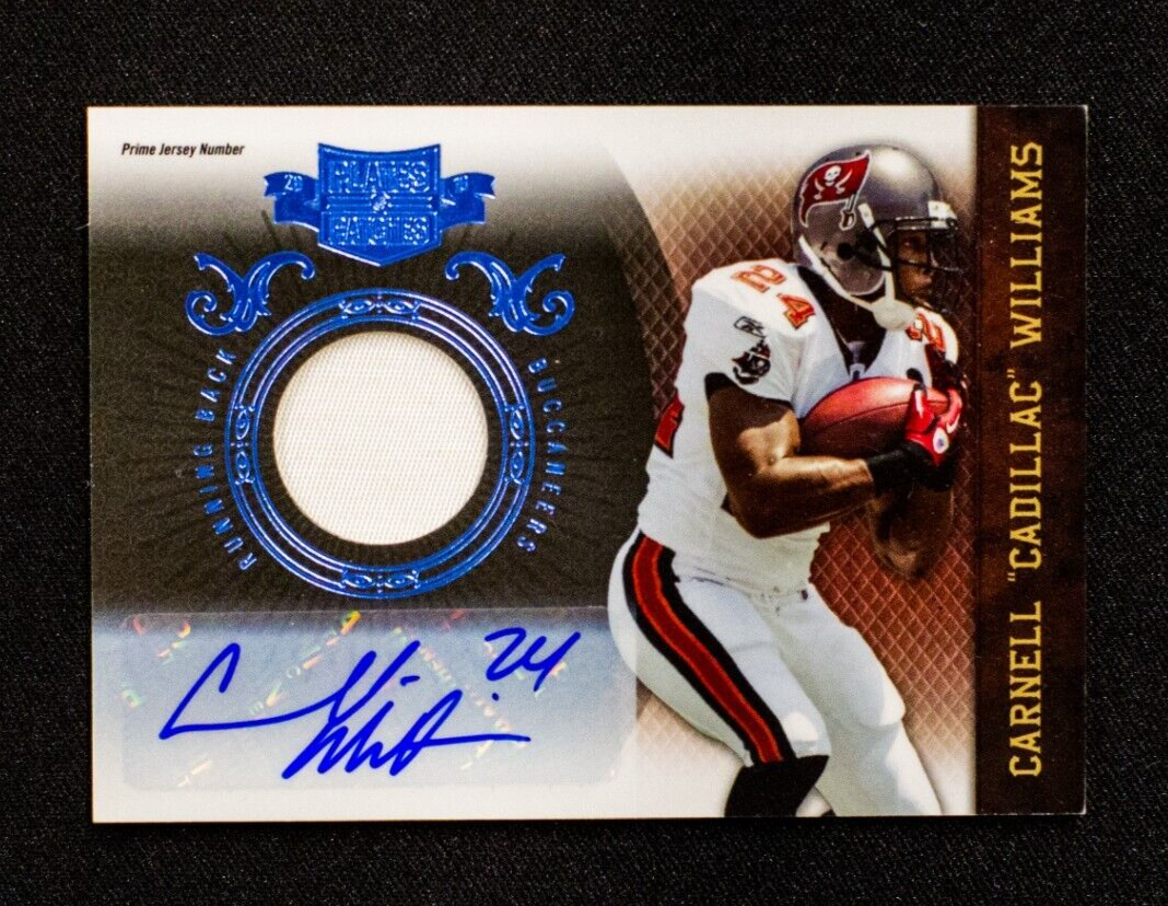 2010 Panini Plates & Patches Cadillac Williams Game Used Jersey