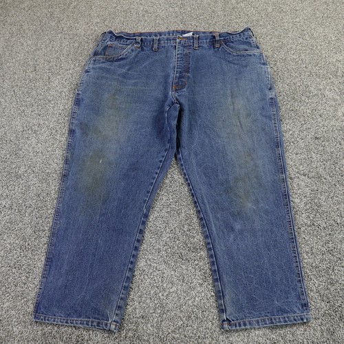 Key Jeans Mens 44X30 Dark Blue Denim Pants Flame Resistant HRC2 FR Fire Workwear