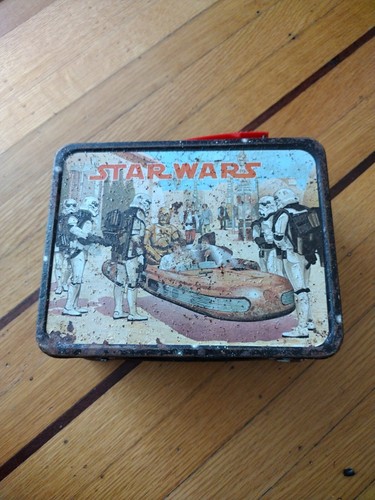 Porta pranzo in metallo Rusty vintage 1977 Star Wars da collezione - Foto 6 di 8
