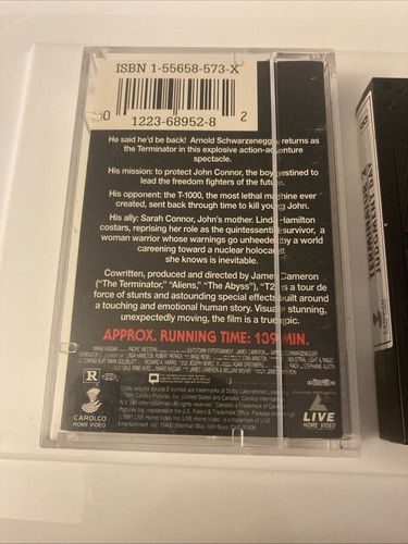 Terminator 2 Judgement Day 8mm/Video 8 Cassette - Tested - Free Shipping - Picture 5 of 7