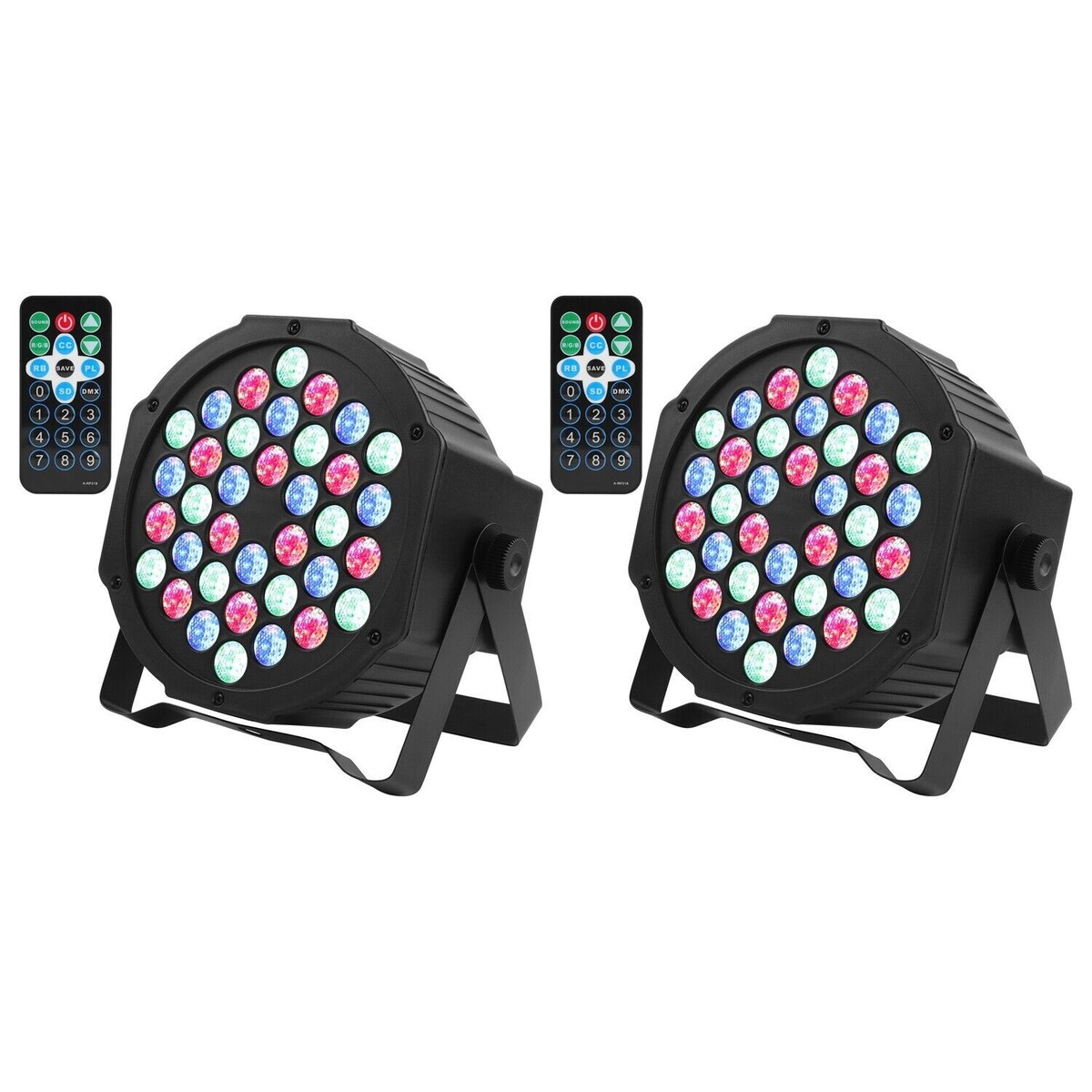 RGB 36 LED Stage Lighting PAR Light DMX Beam Party DJ Disco Lights with  Remote | eBay