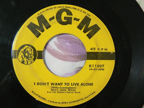 Billy Jack Wills And His Western Swing Band - Out Of Gas - 1954 Country 45 Vinyl - Bild 2 von 4