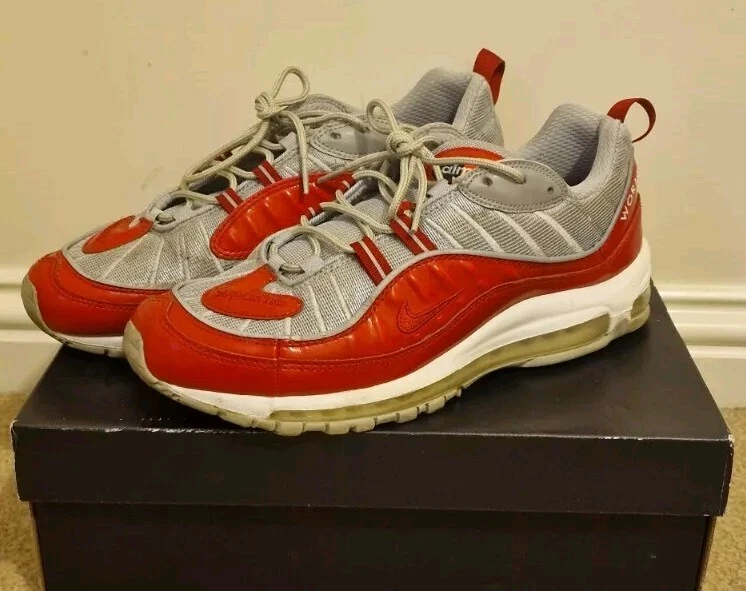 Nike x Supreme Air Max 98   UK10   Rouge   844694 600