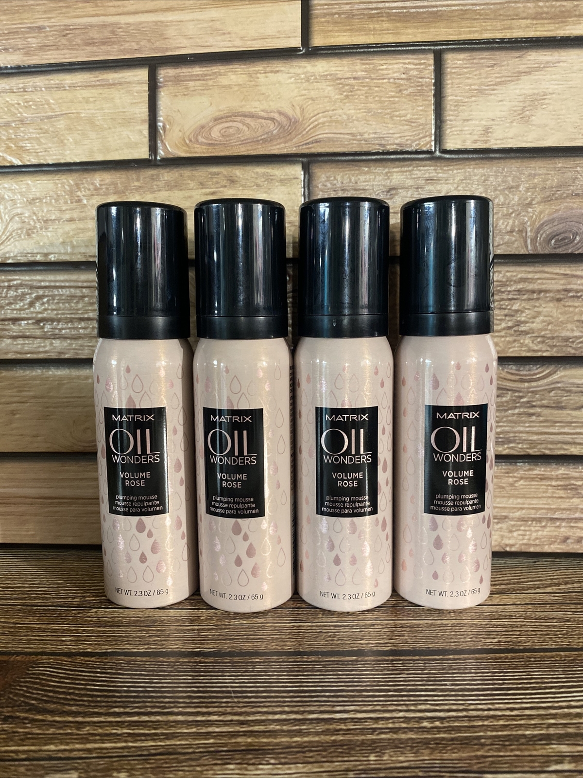 4 - Matrix Oil Wonders Volume Rose Plumping Mousse 2.3oz Eac