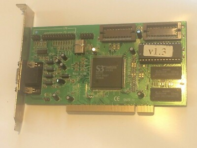 Gra 410 Module 3 Graphics S3 TRIO 64 V2/DX GRAFIXSTAR 410 LEGACY SVGA GRAPHICS PCI CARD ad2J20 ...