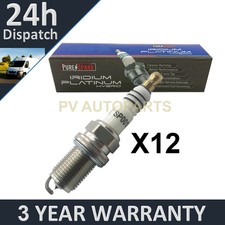 12X Bujías de punta de iridio para Mercedes Benz Clase E E240 T 2003-2005