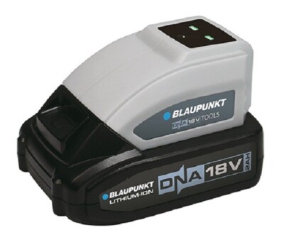 Blaupunkt Akku-USB Adapter ADSA 754304 18V 2x USB-Anschlüsse Laden Powerbank