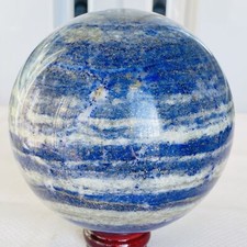 Natural Lapis lazuli Sphere Quartz Crystal Ball Reiki Healing 1740G