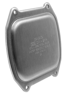 Casio Illuminator Gehäusebodendeckel Edelstahl silberfarben DW-291H-1BV 