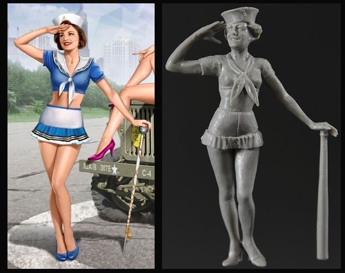 MASTER BOX MB35183 Kit Figura Plástico Escala 1:35 Pin-up - Kit Modelo Plástico - Imagen 22 de 24