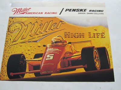 Indy Car Classic 1987 Original Danny Sullivan #5 Miller American Racing Handout