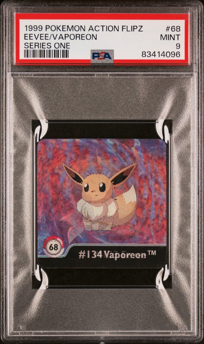 Pokemon Eevee Vaporeon #68 Action Flipz Series One PSA 9