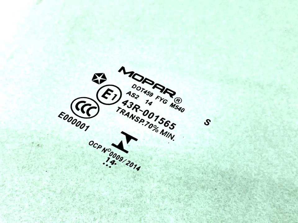 Chrysler 200 2015-2017 puerta delantera derecha pasajero ventana vidrio mopar OEM Foto 4 de 4