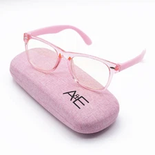Blue Light Glasses for Kids, Light Blocking for Computer - Transparent Pink