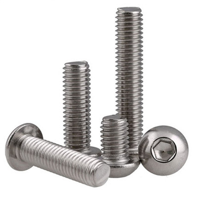 304 A2 Stainless Steel M6 M8 Round Button Head Screws Bolts 5/10PCS