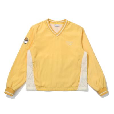 【MALBON GOLF】 V-NECK COLOR BLOCK MESH LINING PISTA ■MAN Genuine Malbon Golf V-neck color block piste YELLOW (WOMAN