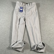 Mizuno Baseball Pants Mens Medium Gray 100 Polyester Elastic Cuff New With Tags