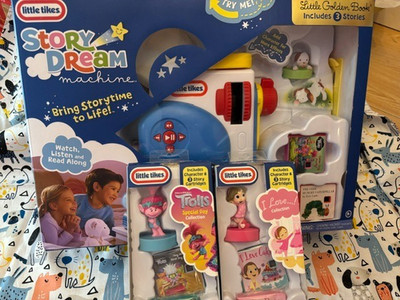 Little Tikes Story Dream Machine Starter Set Golden Books PLUS EXTRA BOOKS NEW