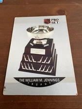 1990-91 Pro Set Hockey Card The William M. Jennings Trophy #382 NHL