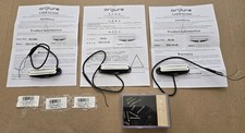 OriPure Alnico 5 Hot Dual Rails Pickup Set White N+M+B for Strat Electric Guitar