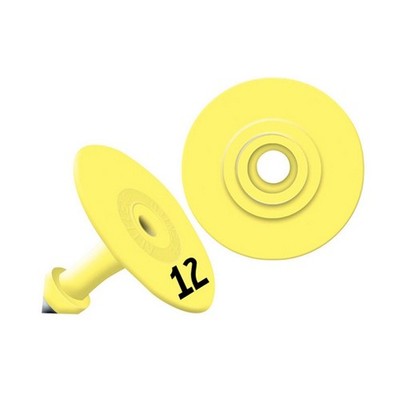 Allflex Global Small Round Numbered Tags 1-25 Yellow 1 Count By Allflex ...