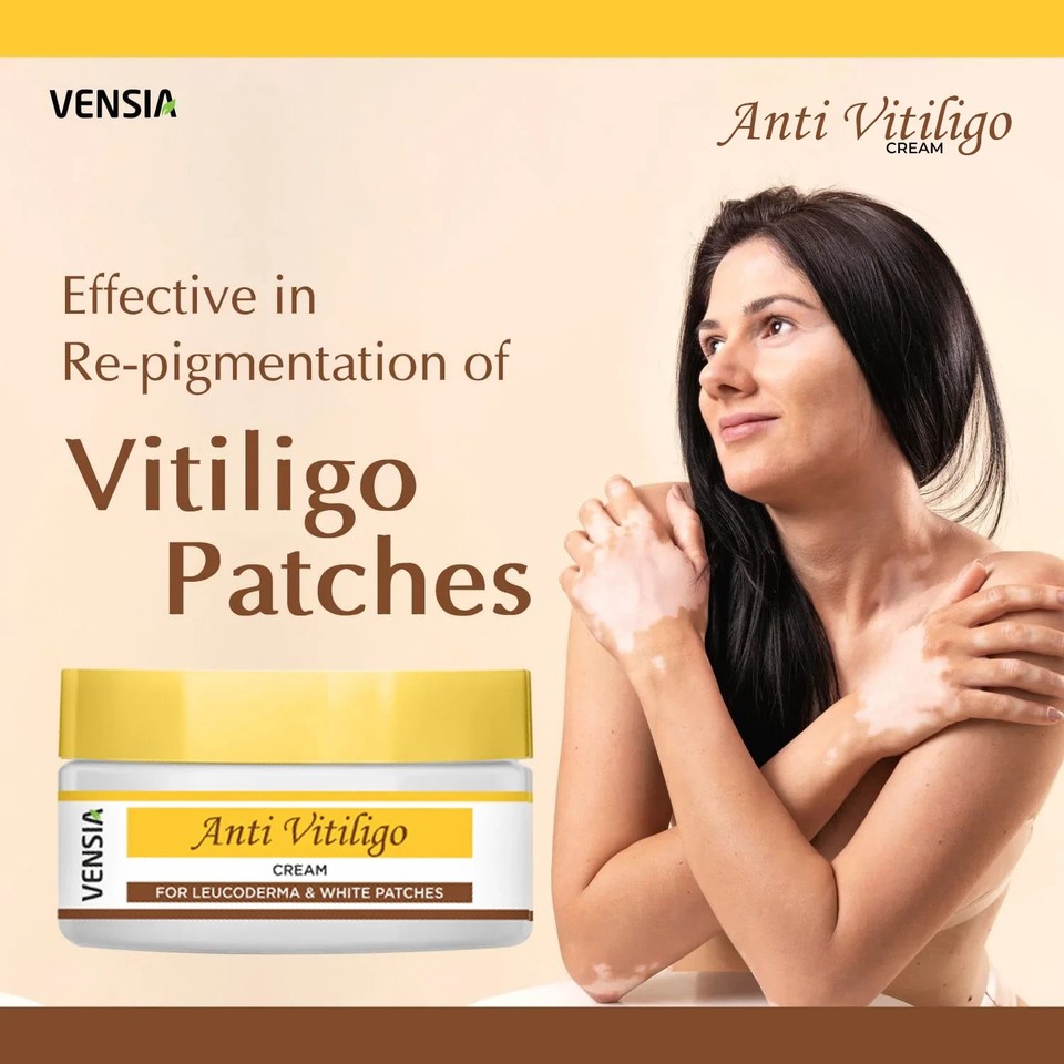 VENSIA Anti Vitiligo Cream | White Patches & Skin Discoloration Care