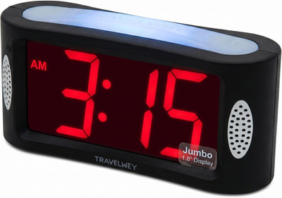 HOME LED Digitaler Wecker - Netzbetrieben, ohne Schnickschnack einfache Bedienung Alarm C