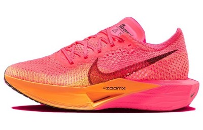 Nike ZoomX Vaporfly 3 Hyper Pink Laser Orange Women DV4130-600 New Authentic
