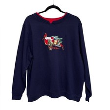 NEW Deadstock Vintage Holiday Cardinal Crewneck Sweatshirt - Size L