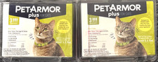 PetArmor Plus for Cats Flea Tick Treatment 3 Applications New x2