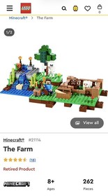 LEGO Minecraft The Farm Set 21114 Retired Product