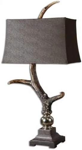 Elegant Stag Horn One-Light Table Lamp - 19" Wide, 12" Deep - Picture 5 of 5