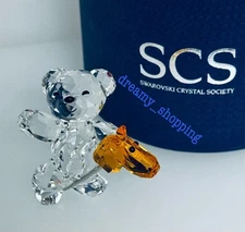 NIB Authentic Swarovski SCS 2014 Kris Bear Let’s Ride Crystal Figurine #5098309