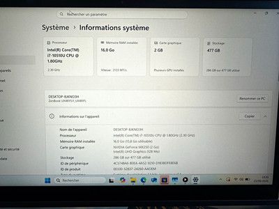 ASUS ZenBook UX481FL 14 Zoll Dual Touchsc reen i7-10510U 16GB 500GB SSD Win11