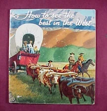 Vintage 1940 Standard Gas Station Gas Oil "How To See The Best In The West"
