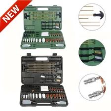 163pc Gun Cleaning Kit Universal Rifle Pistol Shotgun Handgun Firearm with Case.