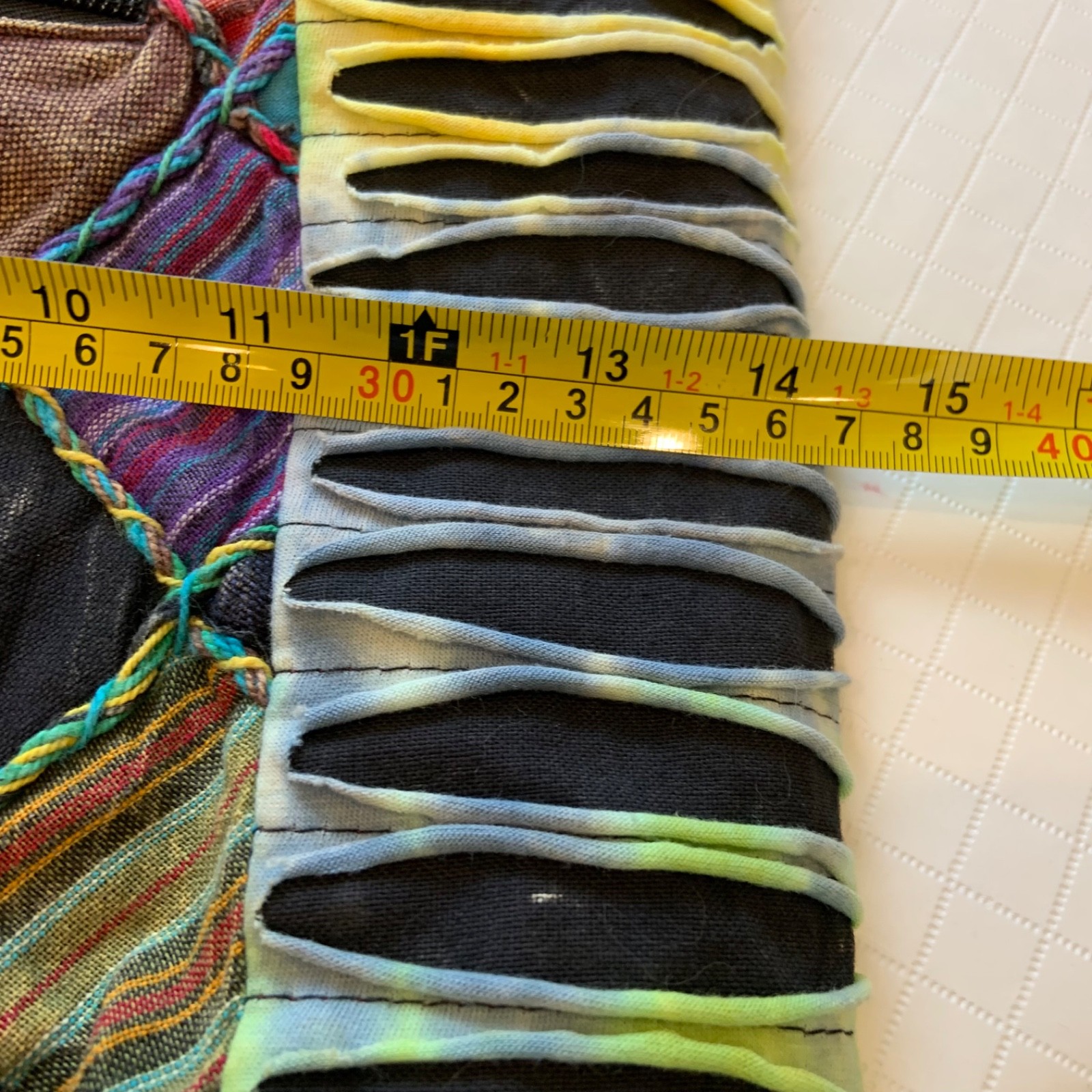 Handmade Multicolored Patchwork Hobo Crossbody Y2… - image 19