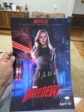 Deborah Ann Woll autographed signed 12x18 photo Daredevil  JSA COA