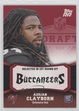 2011 Topps Rising Rookies Red 60/99 Adrian Clayborn #122 0q3