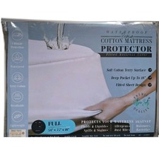 Mattress protector full size Premium terry 100 cotton Deep pocket up to 18 inch