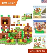 Build Mine Magnet World - Creative 48-Piece Magnetic Building Blocks for Kids