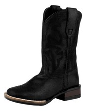 Roper Western Boots Boys Monterey Stitching Black 09-018-0911-3314 BL