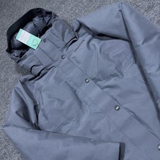 Abrigo Marmot Chelsea Mujer Gris Medio Parka Con Capucha Largo Aislado