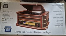 Stereo Nostalgie-Komplettanlage von Dual NR 4, Holz, NEU im Originalkarton