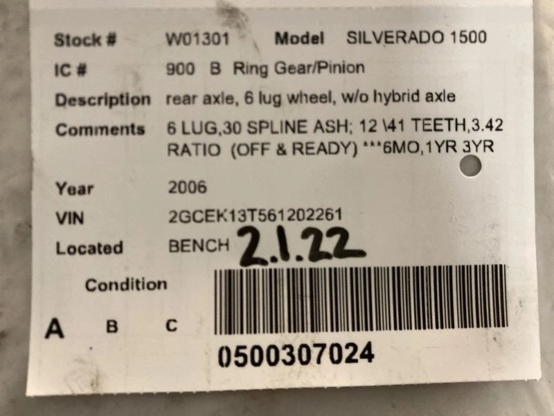 Ring Gear/Pinion 后轴 8-1/2 英寸环齿轮适用于 78-14 SUBURBAN 1500 1195861 — 第 4/4 张图片